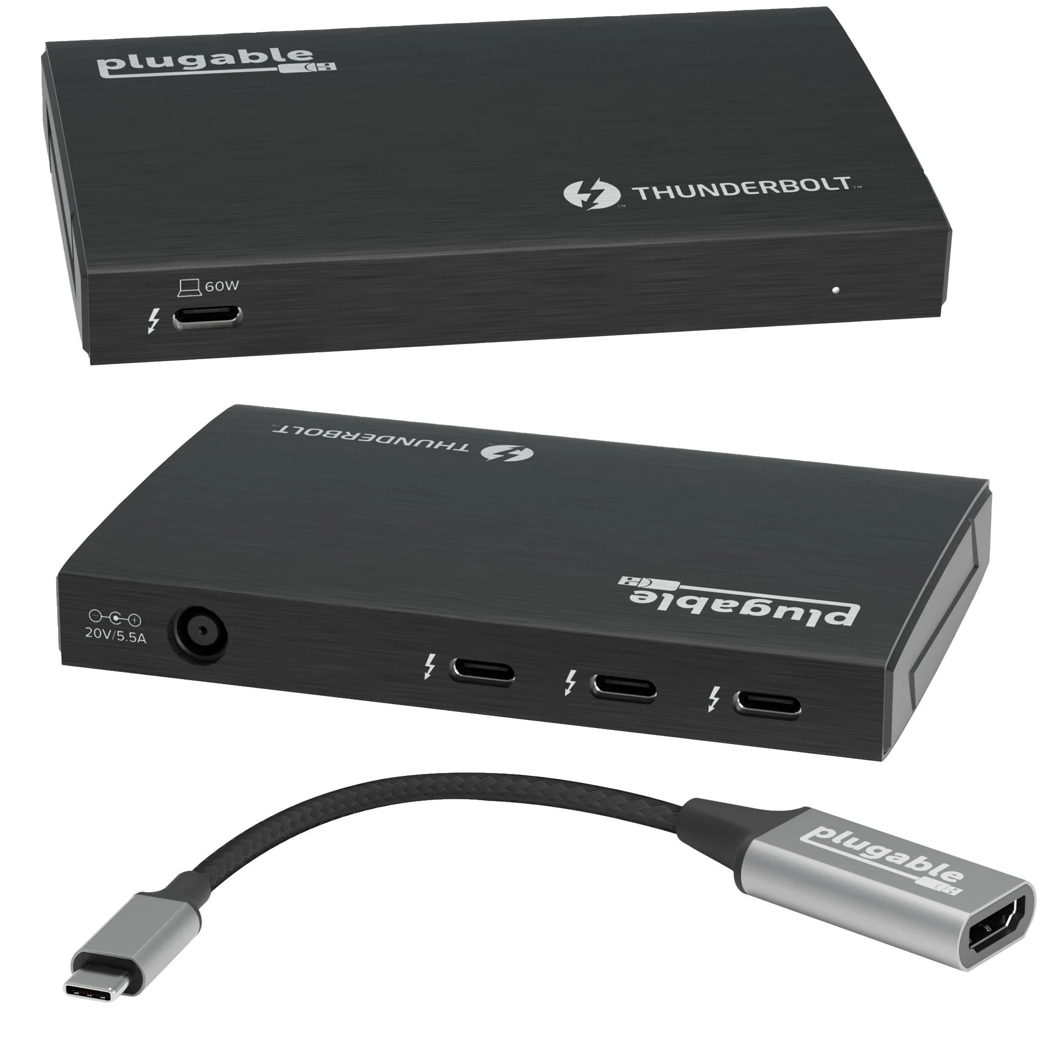 Plugable TBT4-HUB3C Thunderbolt Hub